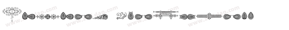 Bodoni Ornaments字体转换